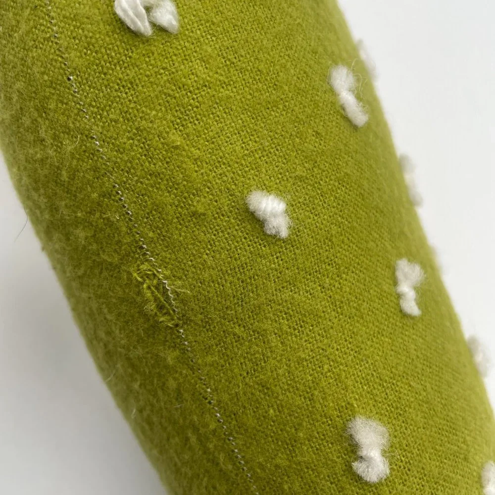 Handmade Cactus Plush Stuffed Toy with Pom Pom - Made in Portland Oregon - Picture 5 of 5